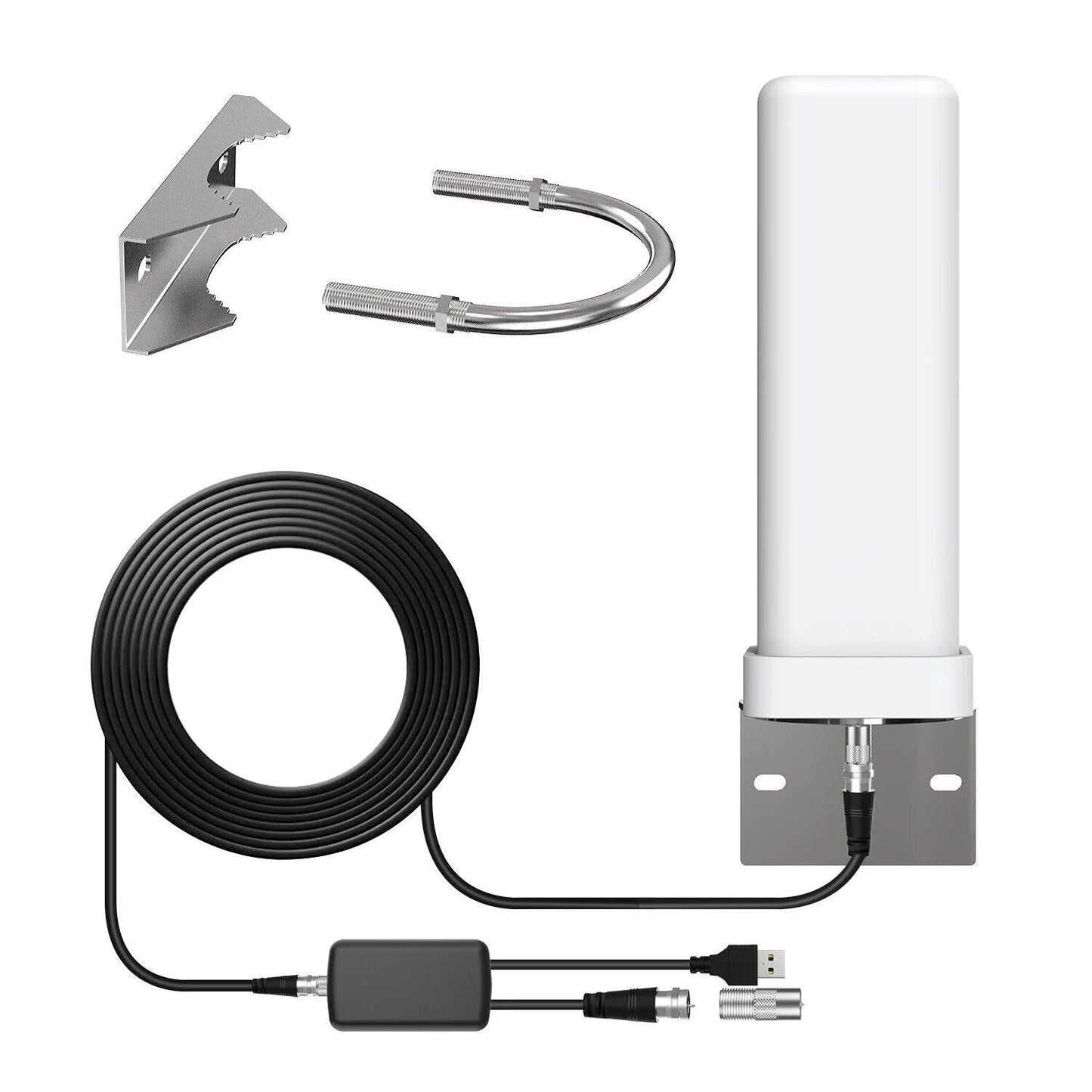 Outdoor HDTV Antenna Amplified Premium 360° 2025 Model 460-Mile Range