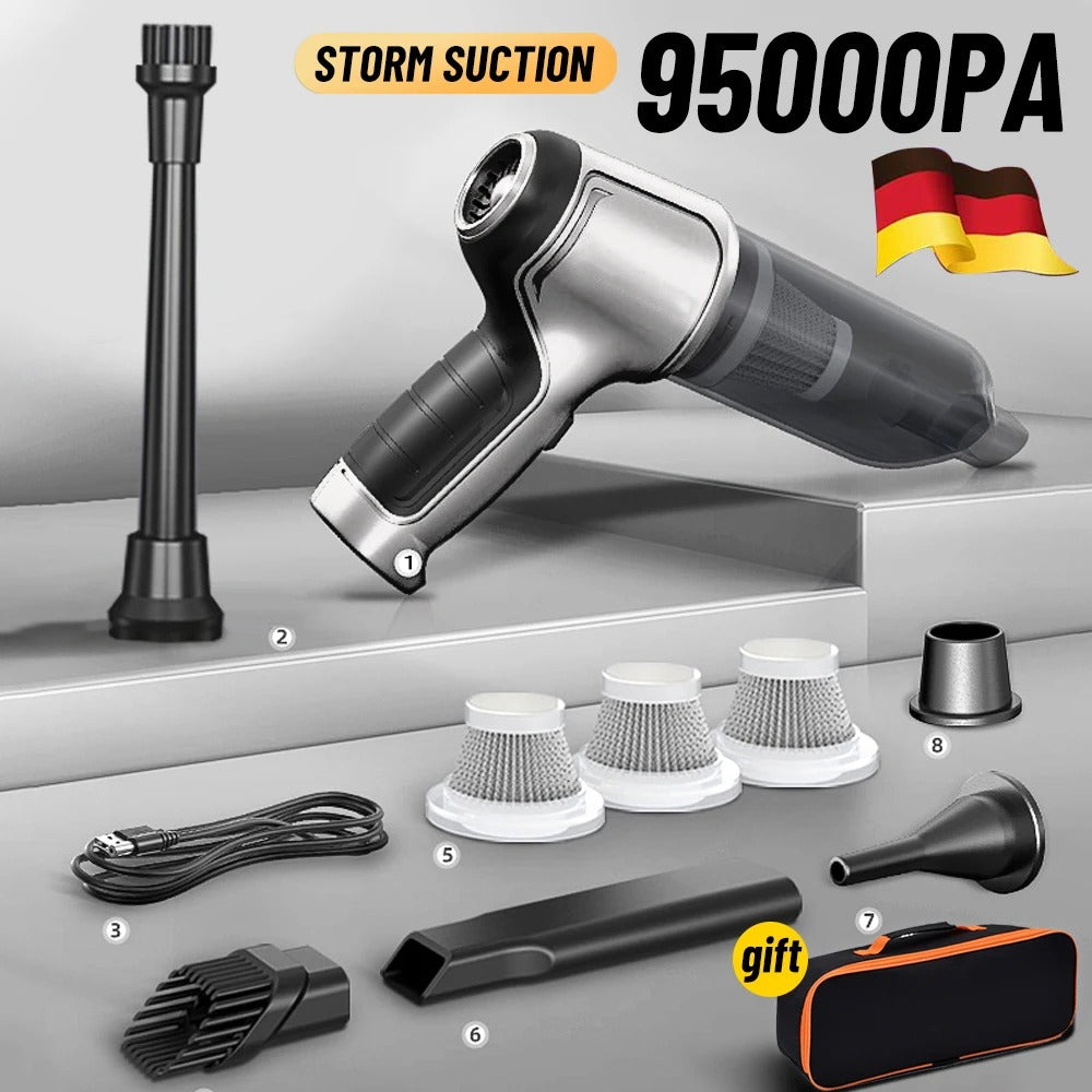 Cordless Car Vacuum Cleaner With Powerful Suction And Long Battery Life