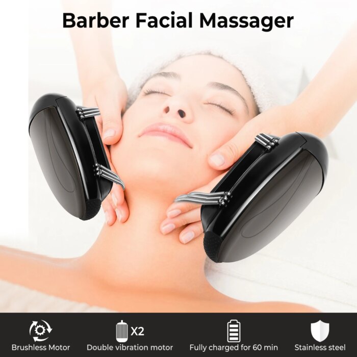 Handheld Vibration Massager Cordless USB Heat For Body Neck Back Face