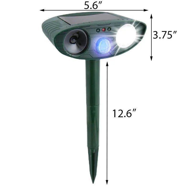 Ultrasonic Deer Repeller 4-Pack Solar Powered Deters Deer In 48 Hours