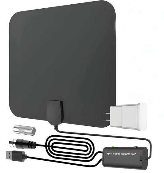 Indoor HDTV Antenna 300 Mile Range Digital Amplified With Signal Booster
