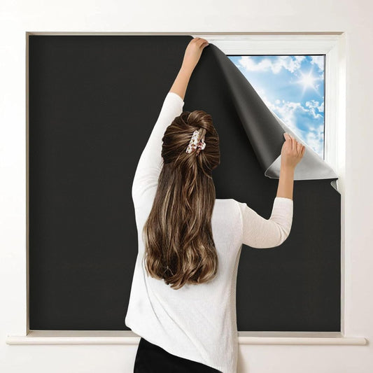 Blackout Window Shade Adhesive Sun Blocking Privacy Cover