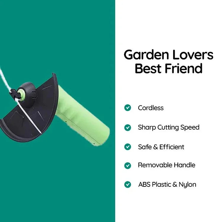 Cordless Mini Weed Trimmer Lightweight Battery-Powered Portable Garden Tool