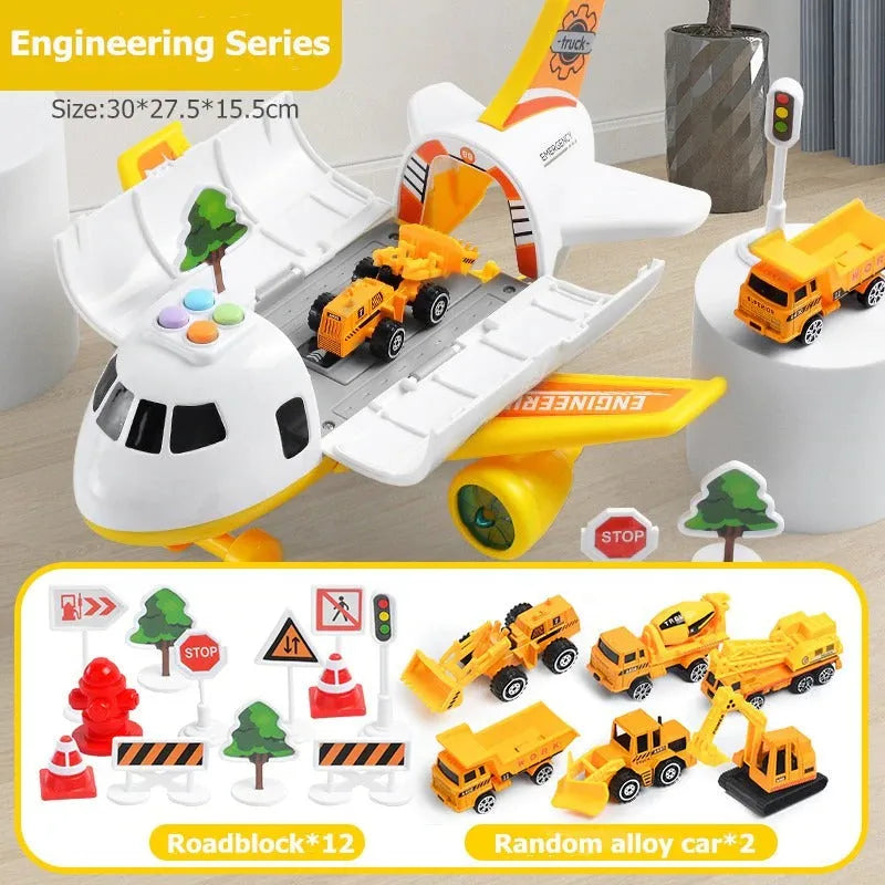 Airplane Toy Set With 12 Colorful Wooden Planes For Kids
