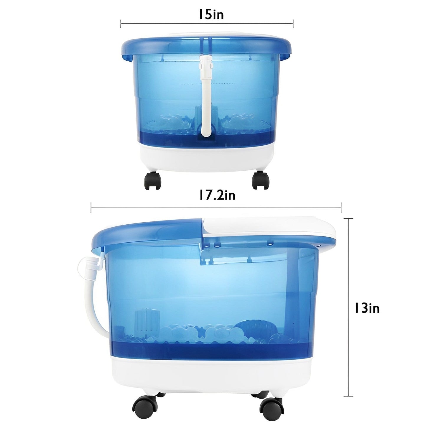 Foot Spa Bath Massager With Heat, Hydrotherapy And Soothing Bubbles