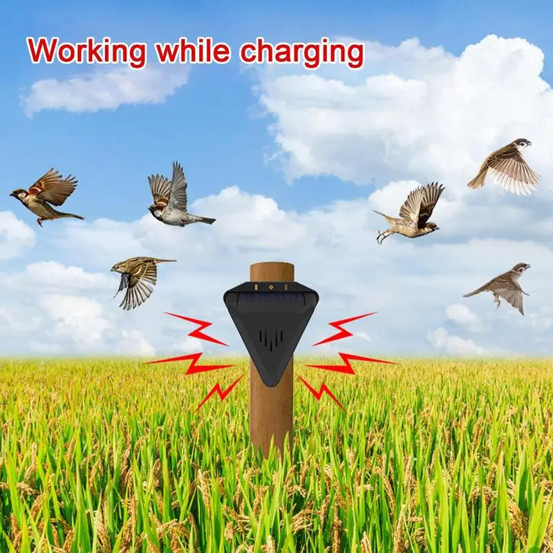 Bird Repeller Solar Powered Outdoor Motion Activated Flashing LED Deterrent