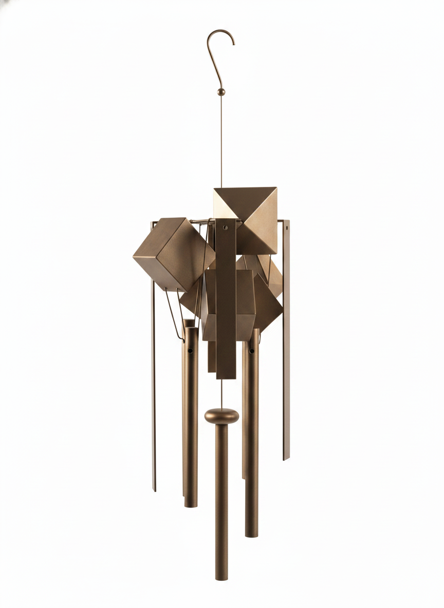 Geometric Metal Wind Chime
