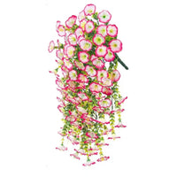 Artificial Morning Glory Hanging Flower Garland UV Resistant Outdoor Decor