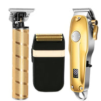 Hair Clippers Cordless Gold Set For Men Professional Grooming Kit