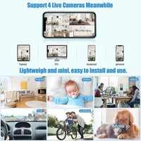 Wireless Magnetic Mini Camera With Live Audio And Video Streaming For Security