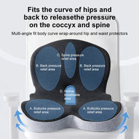 Lumbar Support Pillow Memory Foam Seat Cushion For Office Chairs