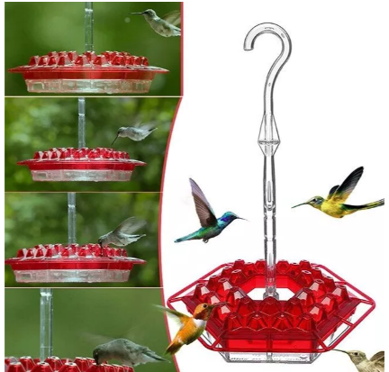 Hummingbird Feeder With Ant-Proof Hanging Perch For Outdoor Use