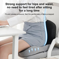Lumbar Support Pillow Memory Foam Seat Cushion For Office Chairs
