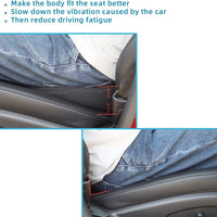 Car Seat Cushion For Shorter Drivers With Adjustable Height And Lumbar Support
