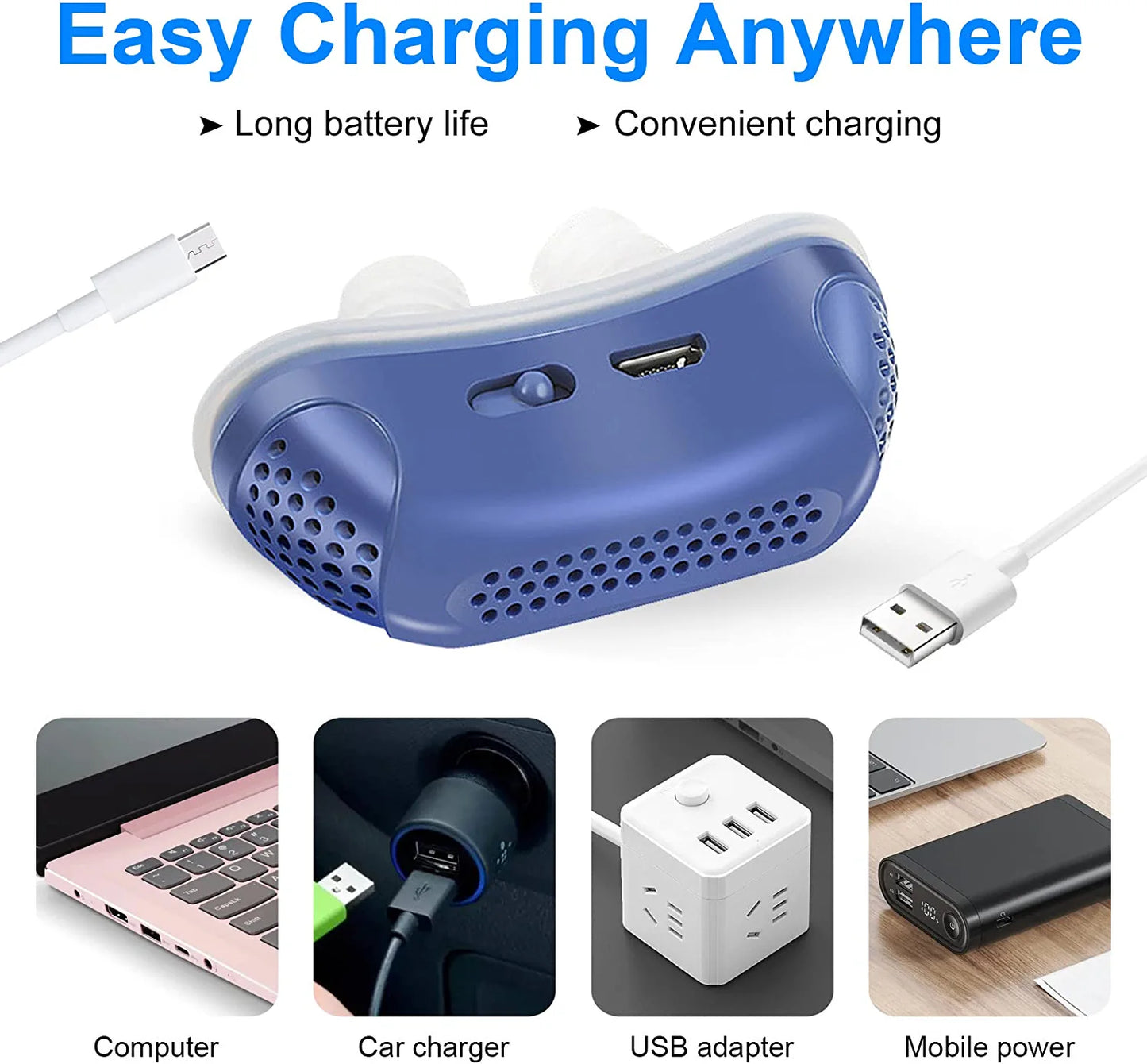 Travel Micro CPAP Alternative For Anti-Snoring And Sleep Support