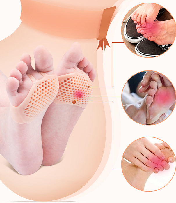 Metatarsal Pads For Forefoot Support, Breathable Cushions, Set Of 2