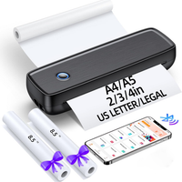 Thermal Printer Wireless Portable Inkless Compact Bluetooth Mobile Receipt Label Device
