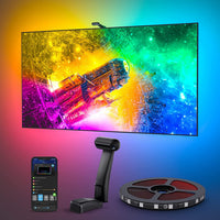 LED TV Backlight With Dual-Edge Cameras, RGBIC LEDs, 21ft For 98-100in TVs