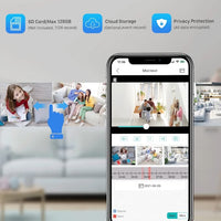 Light Bulb Security Camera WiFi 1080p HD Night Vision 360-Degree View