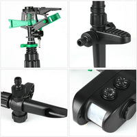Motion Activated Solar Sprinkler For Deer Repellent And Garden Protection