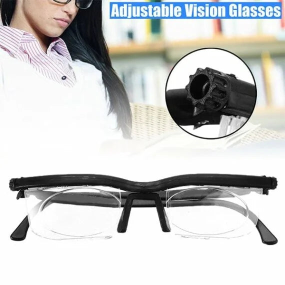 Adjustable Focus Glasses For Near And Far Sight With Lightweight Frame