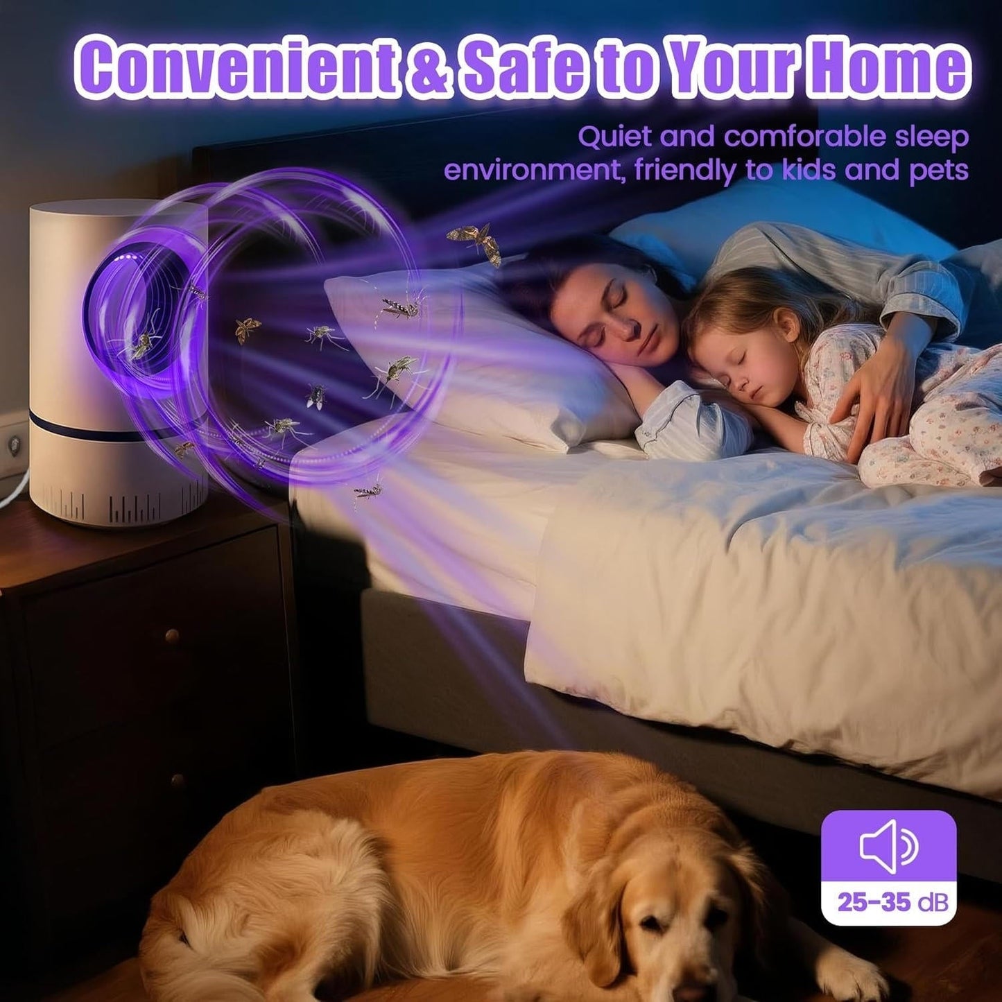 UV Light Insect Trap For Indoor And Outdoor Mosquitoes And Flies