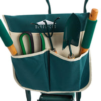 Garden Kneeler And Seat With Ergonomic Cushion For Gardening, Green