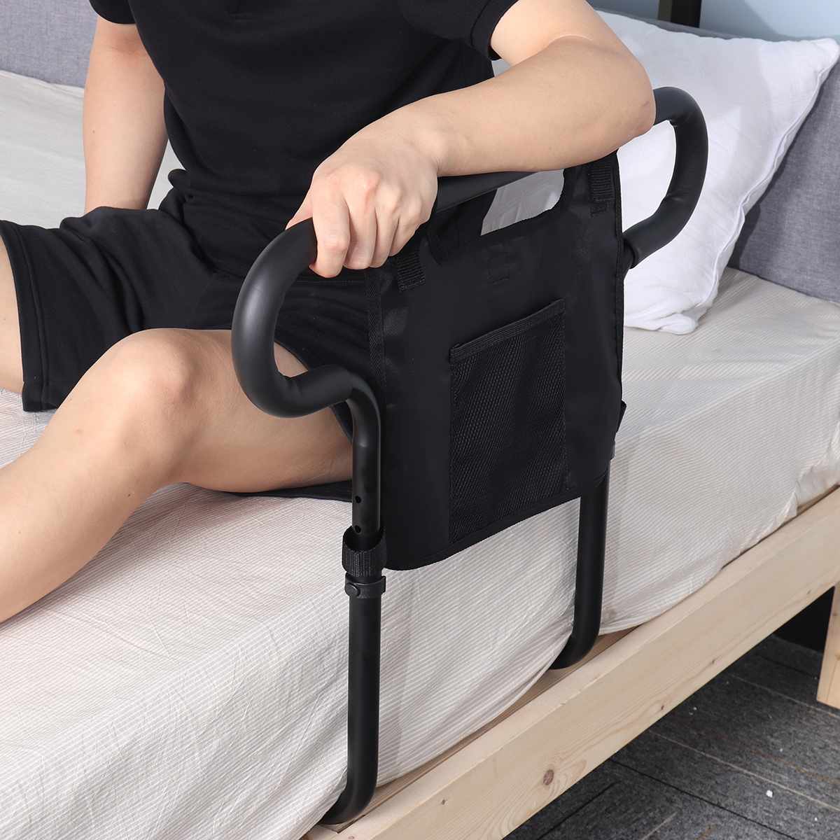 Bed Rail For Seniors Adjustable Support Handle For Elderly