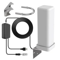 Outdoor HDTV Antenna Amplified Premium 360° 2025 Model 460-Mile Range