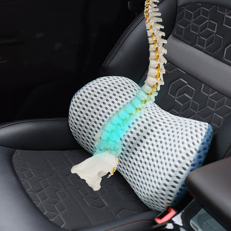 Lumbar Support Cushion Ergonomic Ortho-Inspired Memory Foam Seat Pillow