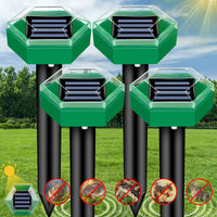 Mole Repellent Ultrasonic Outdoor Pest Deterrent Devices 4-Pack