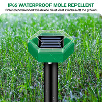 Mole Repellent Ultrasonic Outdoor Pest Deterrent Devices 4-Pack