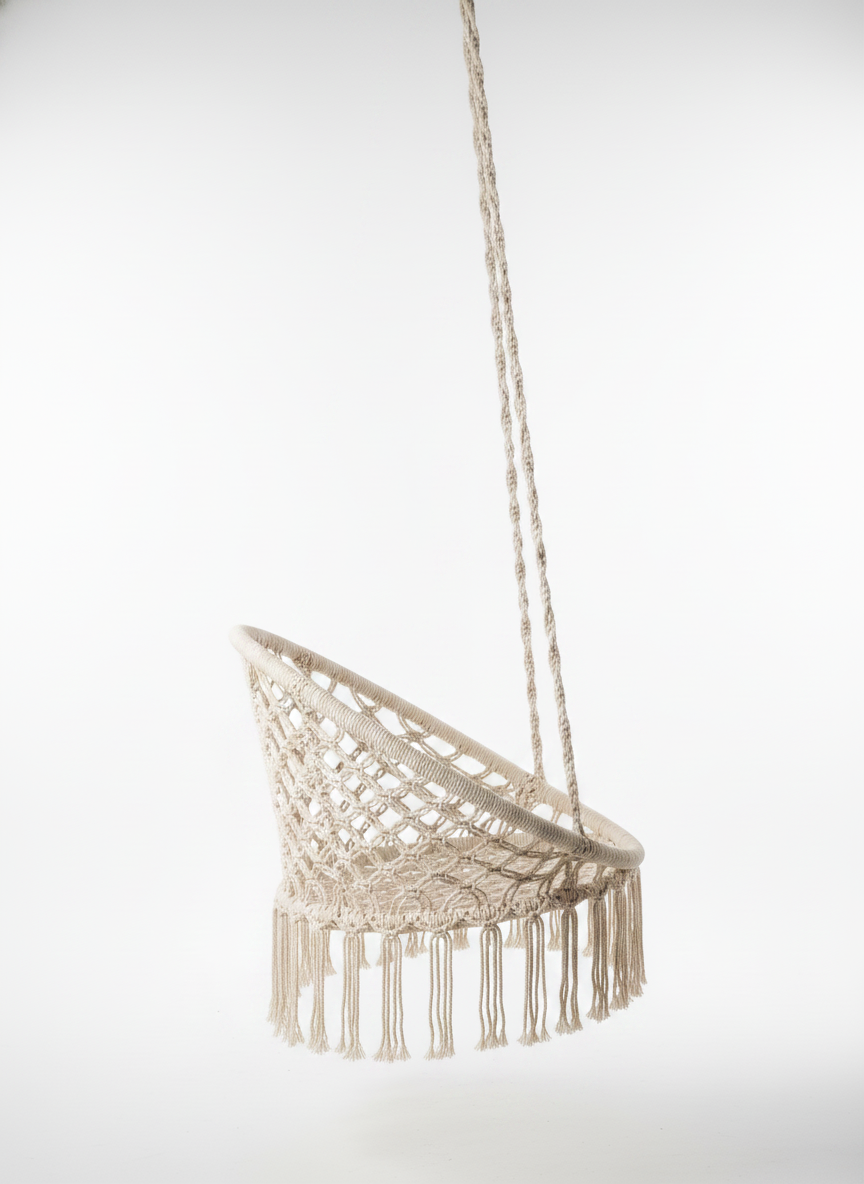 Minimalist Macrame Swing Chair