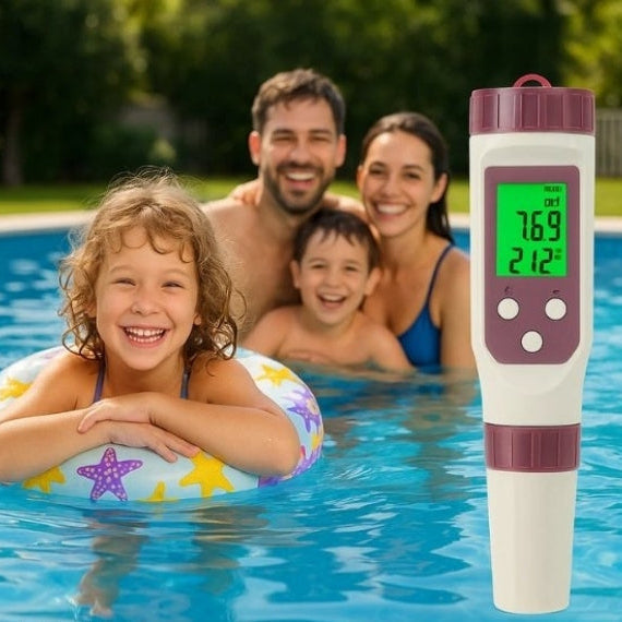 Digital Pool Water Tester For pH And Chlorine Testing Made Easy