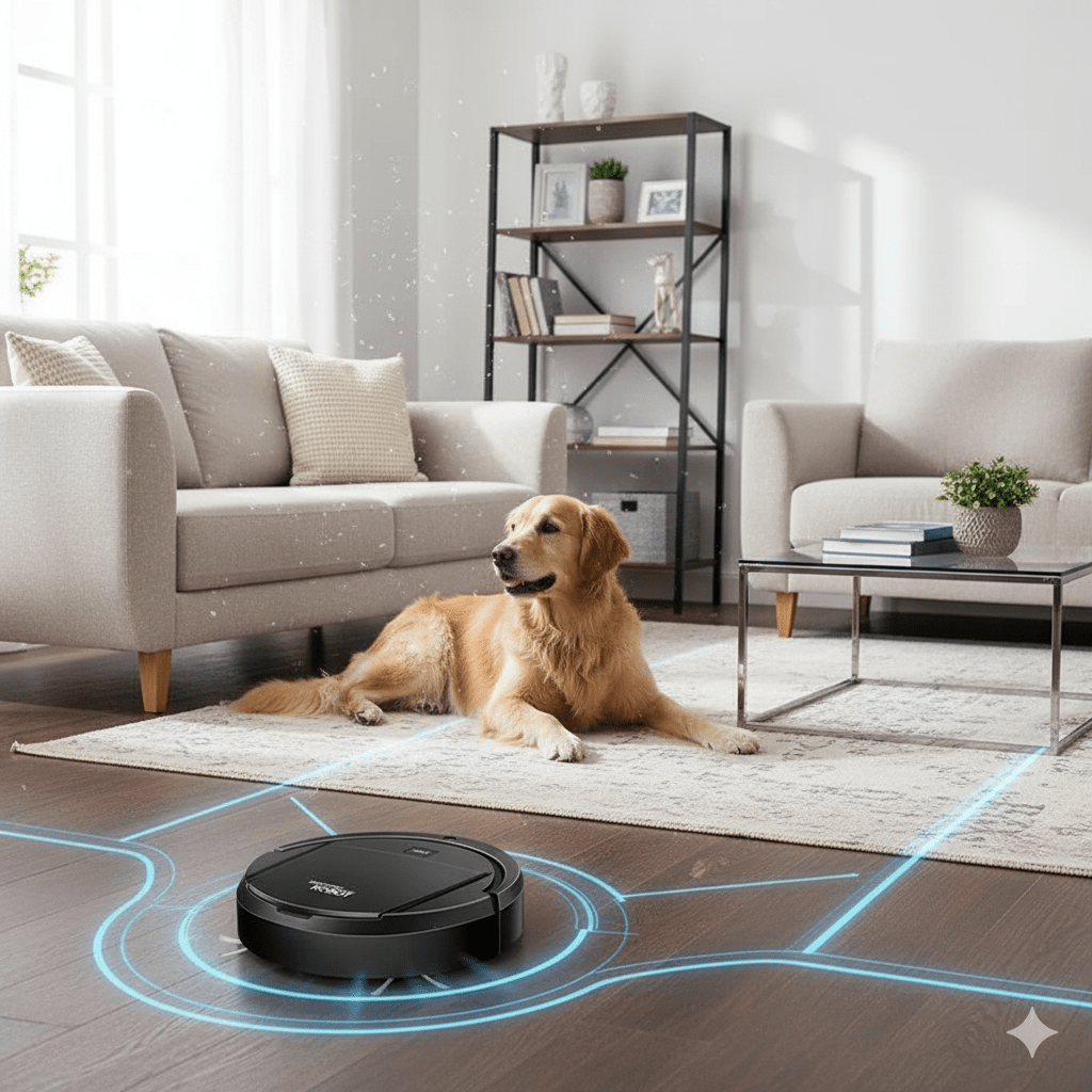 Robot Vacuum Cleaner With Ultra-Quiet Cleaning And HEPA Filtration