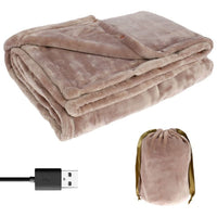 Electric Heated Blanket Cordless Rechargeable Battery Operated Portable Throw