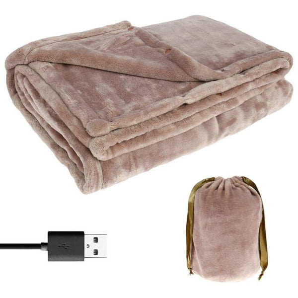 Electric Heated Blanket Cordless Rechargeable Battery Operated Portable Throw