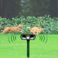 Ultrasonic Animal Repellent Solar Powered Outdoor Motion Activated Wildlife Deterrent