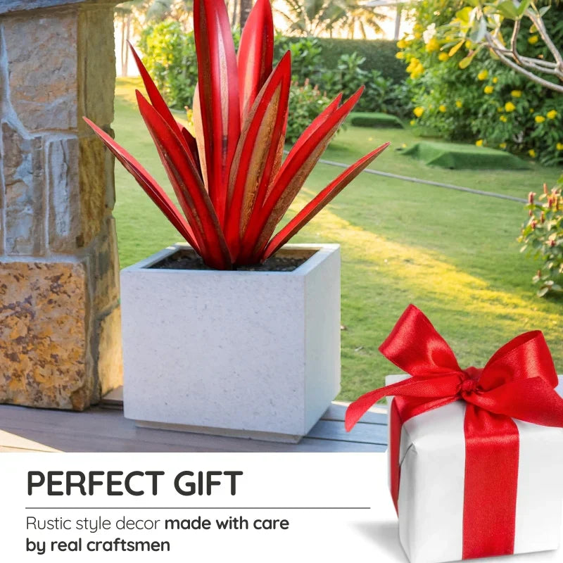 Metal Agave Americana Decorative Plant Sculpture For Indoor And Outdoor