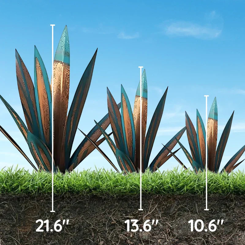Metal Agave Americana Decorative Plant Sculpture For Indoor And Outdoor