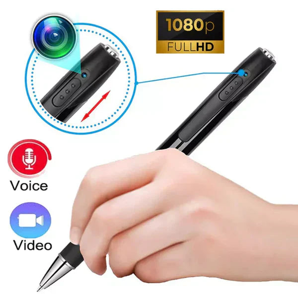 Pen Camera 1080P Voice Video Recorder For Business Conferences Wearable Micro Cam