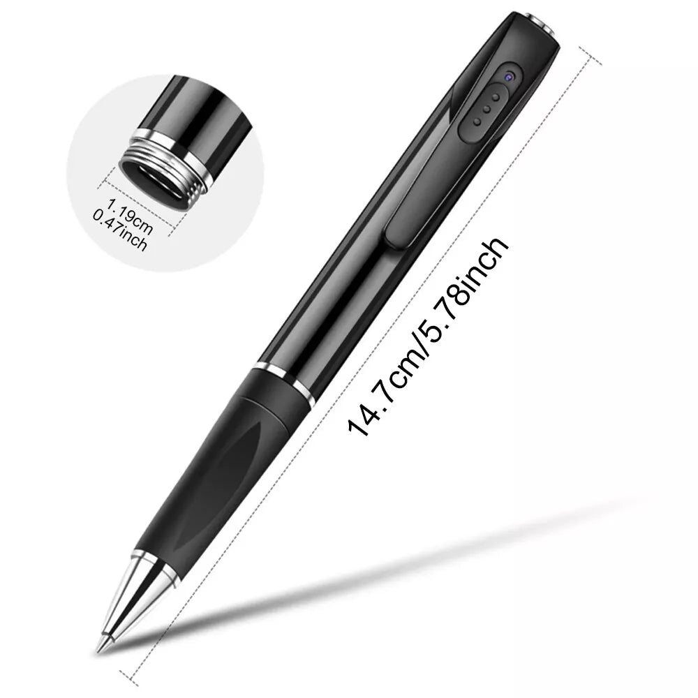 Pen Camera 1080P Voice Video Recorder For Business Conferences Wearable Micro Cam