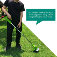 Grass Trimmer Cordless Battery Powered Electric High Power For Yard
