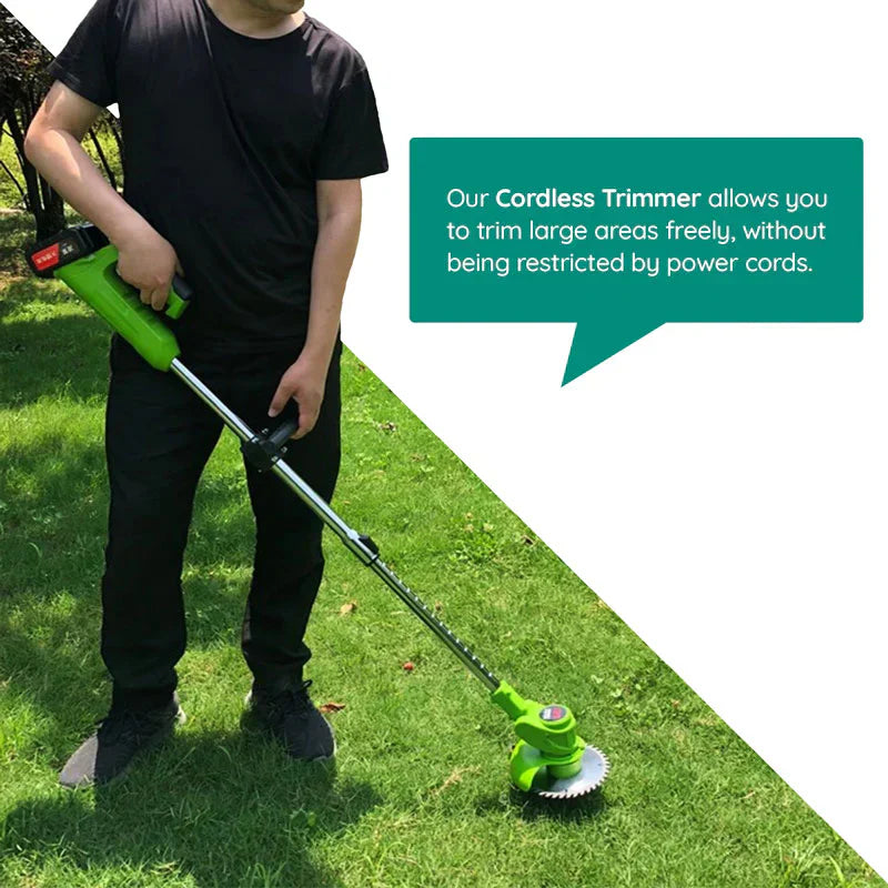 Grass Trimmer Cordless Battery Powered Electric High Power For Yard