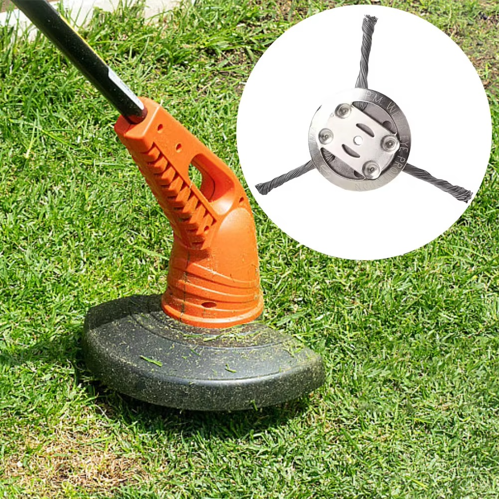 Weed Trimmer Head Replacement With Steel Wire For Universal Fit
