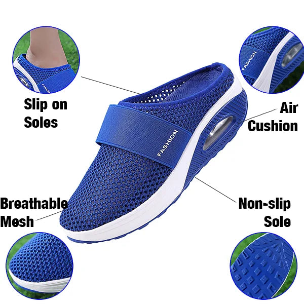 Wedge Sandals Supportive Slip-On Comfort Footwear With Arch Support For Women
