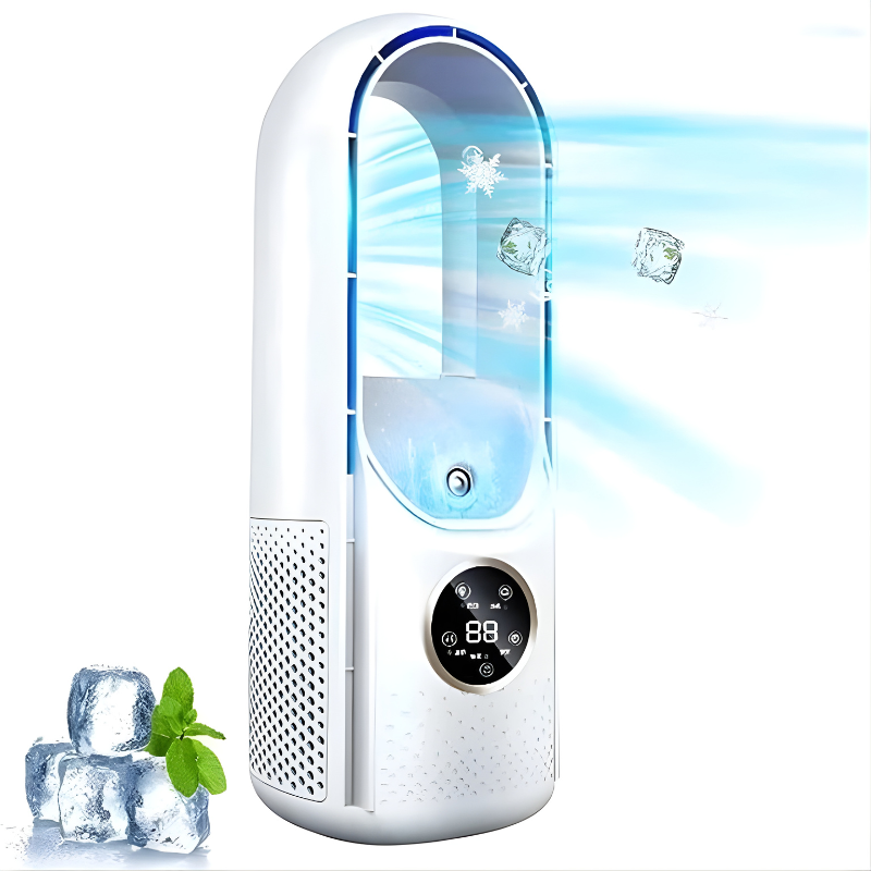 Portable Air Conditioner Bladeless Quiet Cooling For Home And Office