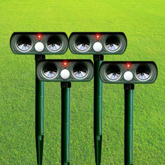 Solar-Powered Animal Pest Repeller With Infrared Motion Sensor