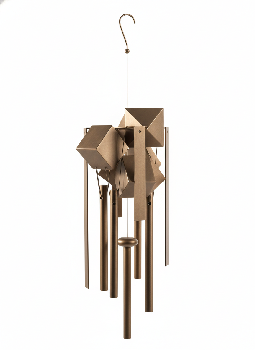 Geometric Metal Wind Chime