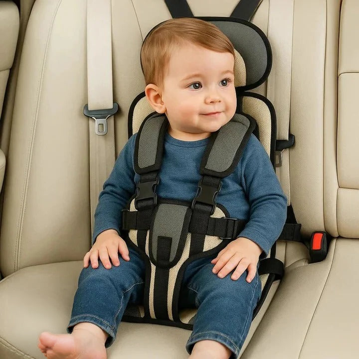 Child Travel Car Seat With Safety Harness For Secure Vehicle Use